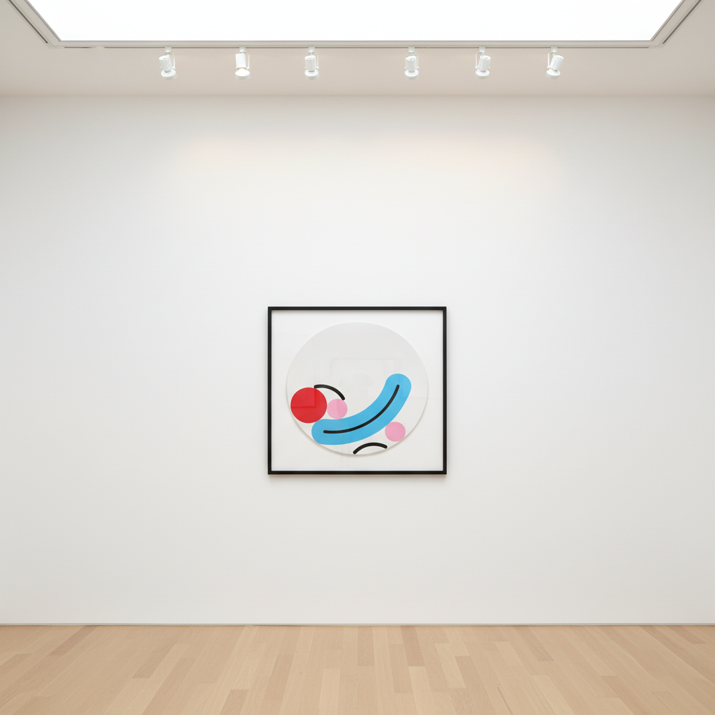 James Joyce - Clown Series (Pearl), 2024, Gloss paint on wood panel