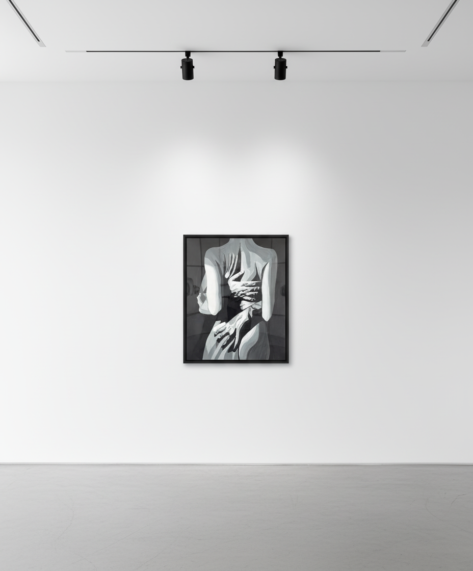 Javier Mayoral - Super Bowl Half Time, Acrylic on wood panel