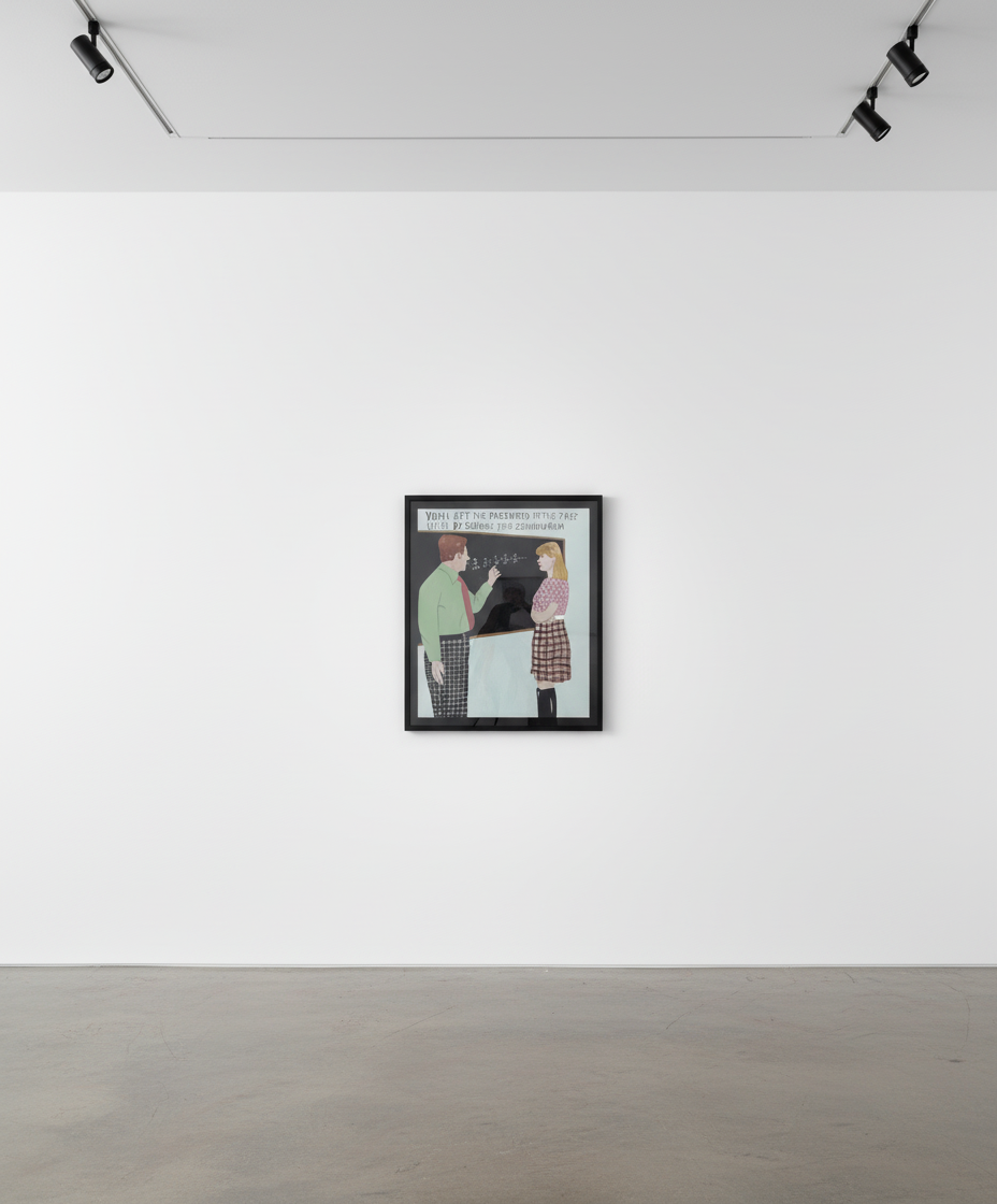 Javier Mayoral - The Conundrum, Acrylic on wood panel