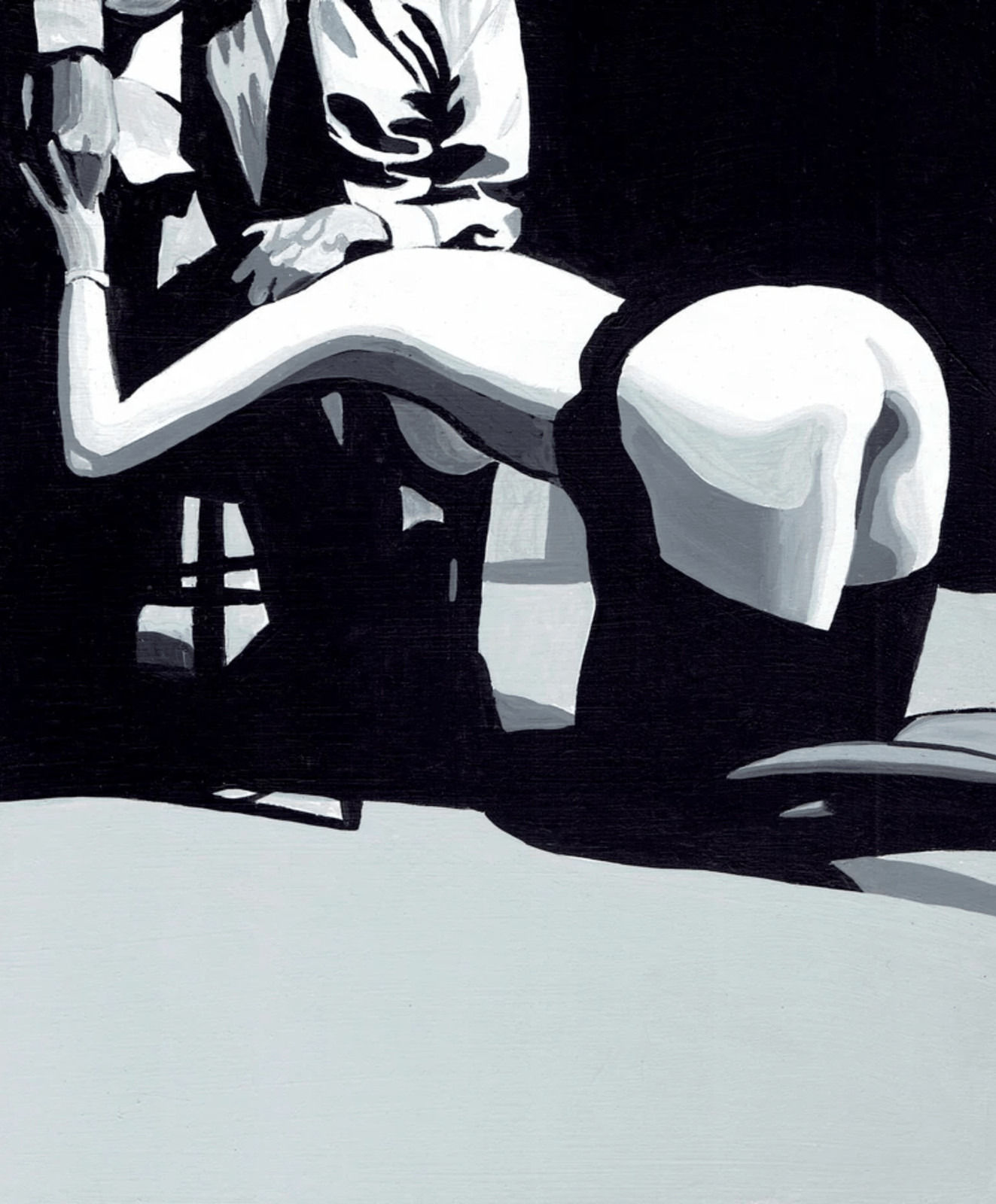 Javier Mayoral - The Midnight Hour, Acrylic on wood panel