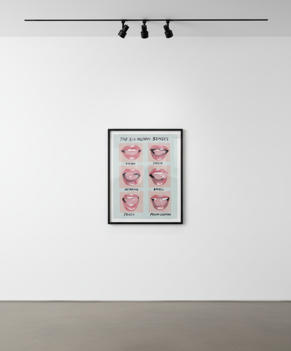 Javier Mayoral - The Six Human Senses, Acrylic on wood panel