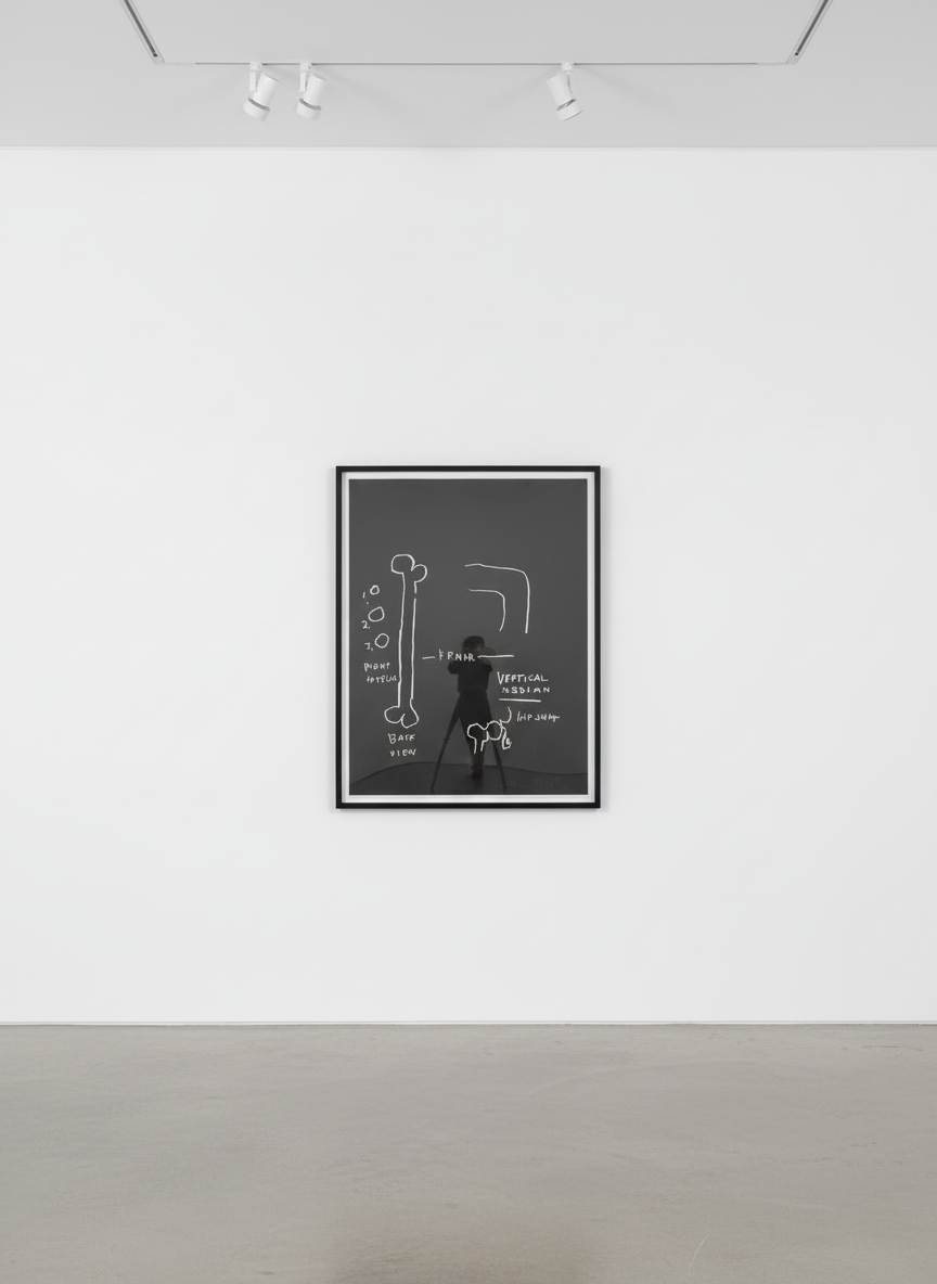 Jean-Michel Basquiat - Femur, from Anatomy, 1982, Screen print