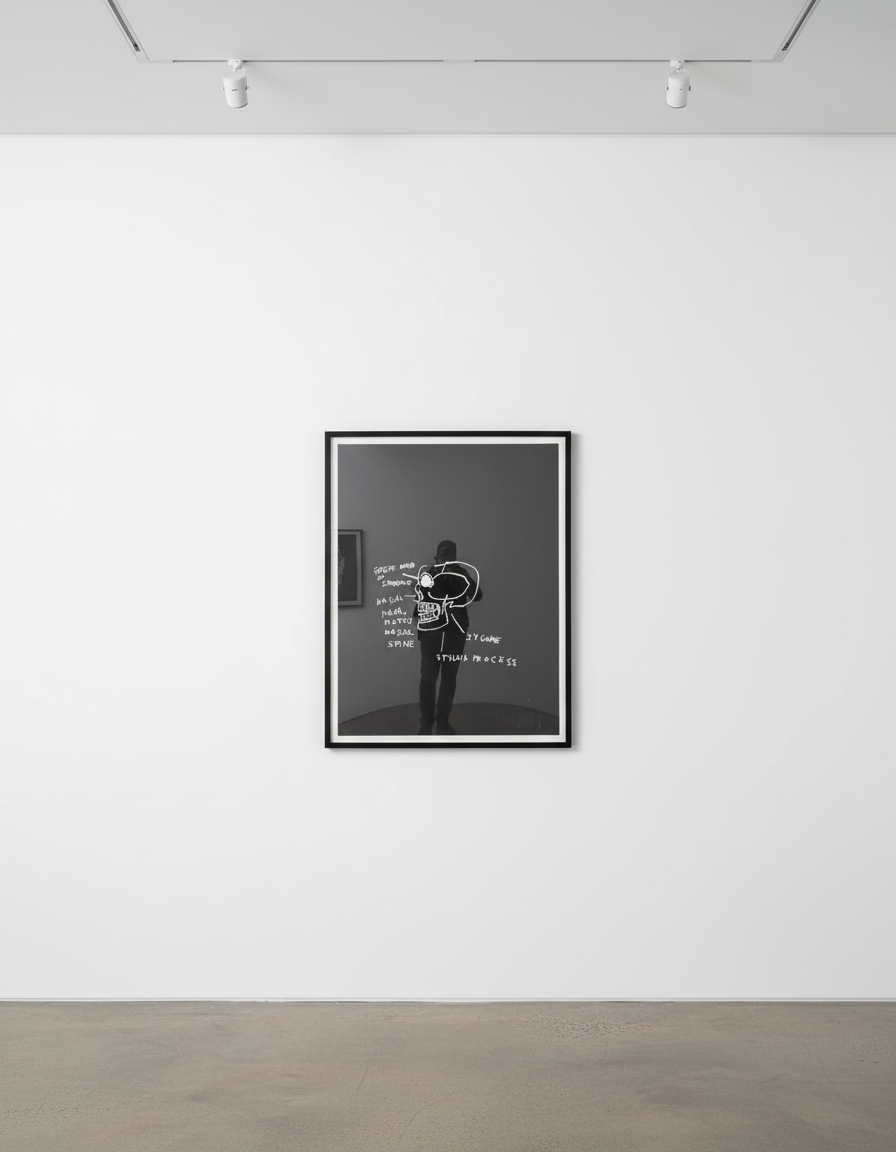 Jean-Michel Basquiat - Great Wind of Sphenoid, from Anatomy, 1982, Screen print