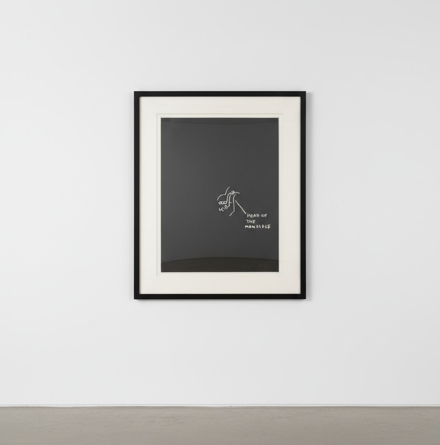 Jean-Michel Basquiat - Head Of Mandible, from Anatomy, 1982, Screen print