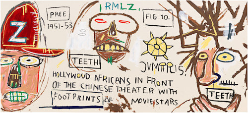Jean-Michel Basquiat - Hollywood Africans, Screen print