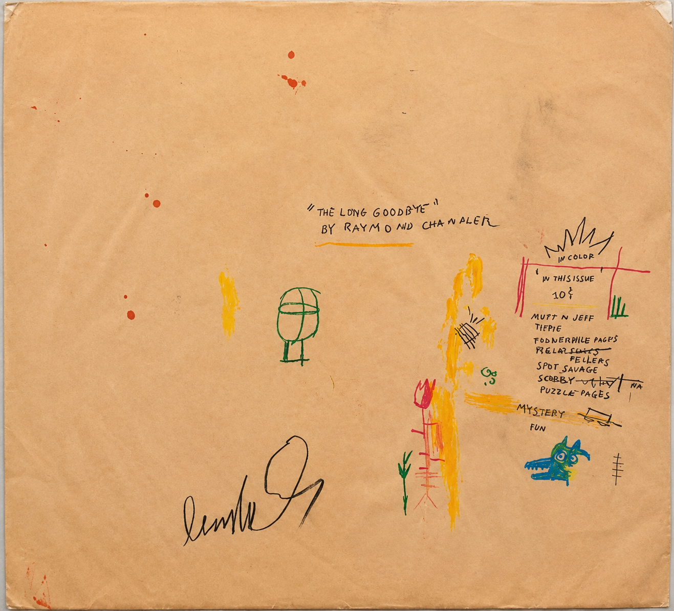 Jean-Michel Basquiat - In Color, 1986, Oil, acrylic, oil stick and mixed media on paper