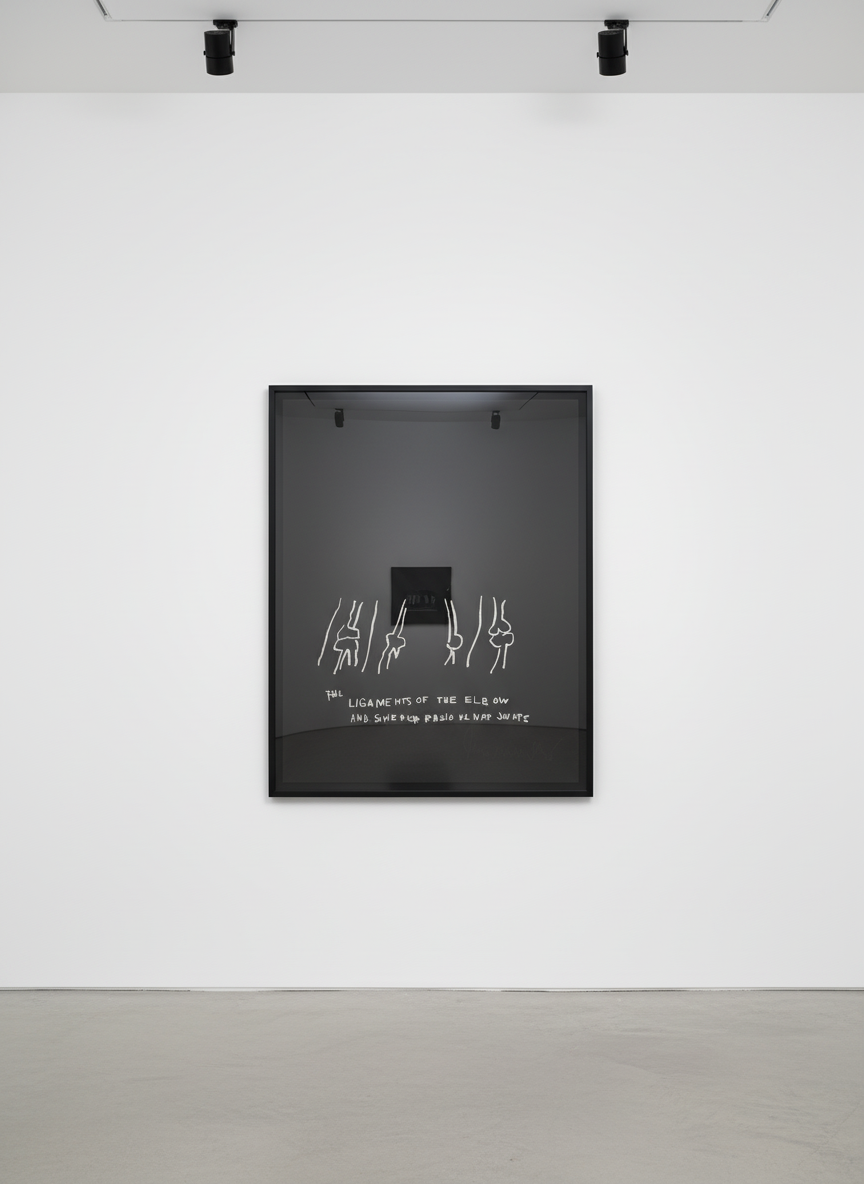 Jean-Michel Basquiat - Ligaments Of The Elbow, from Anatomy, 1982, Screen print