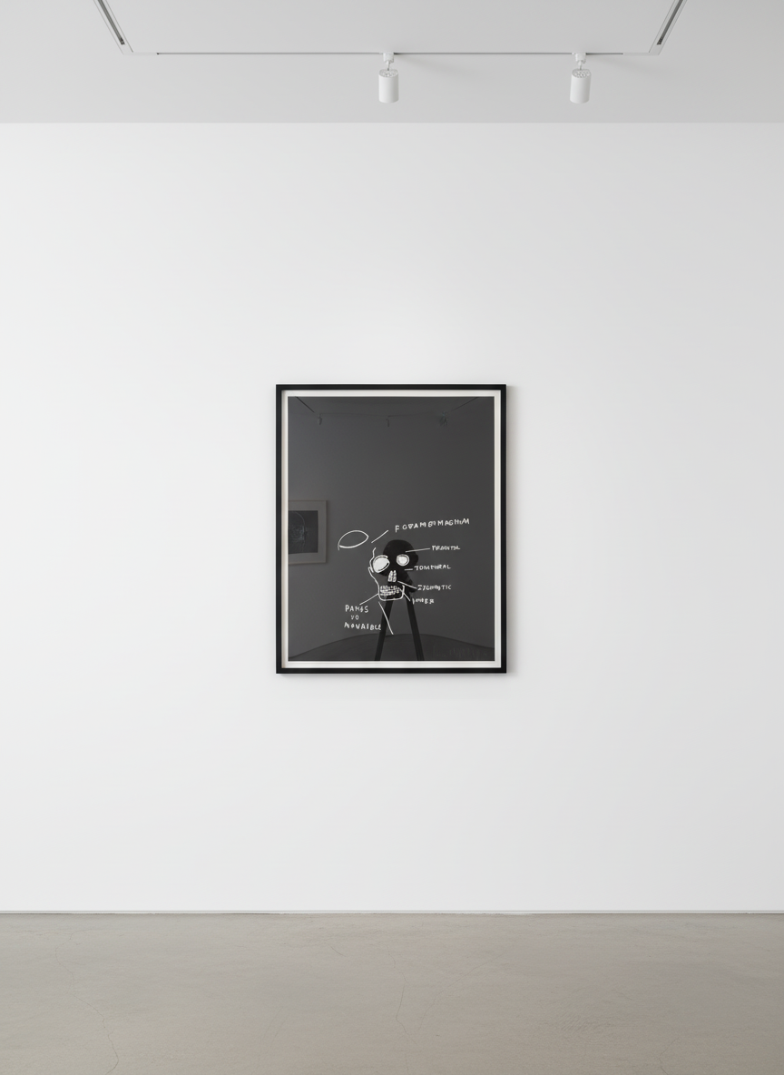 Jean-Michel Basquiat - Ramus of Mandible, from Anatomy, 1982, Screen print