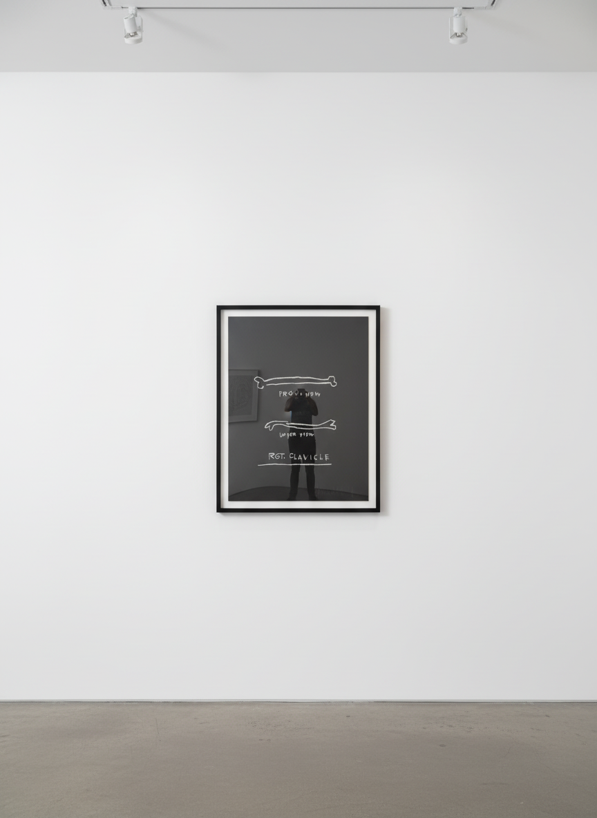 Jean-Michel Basquiat - Right Clavicle, from Anatomy, 1982, Screen print