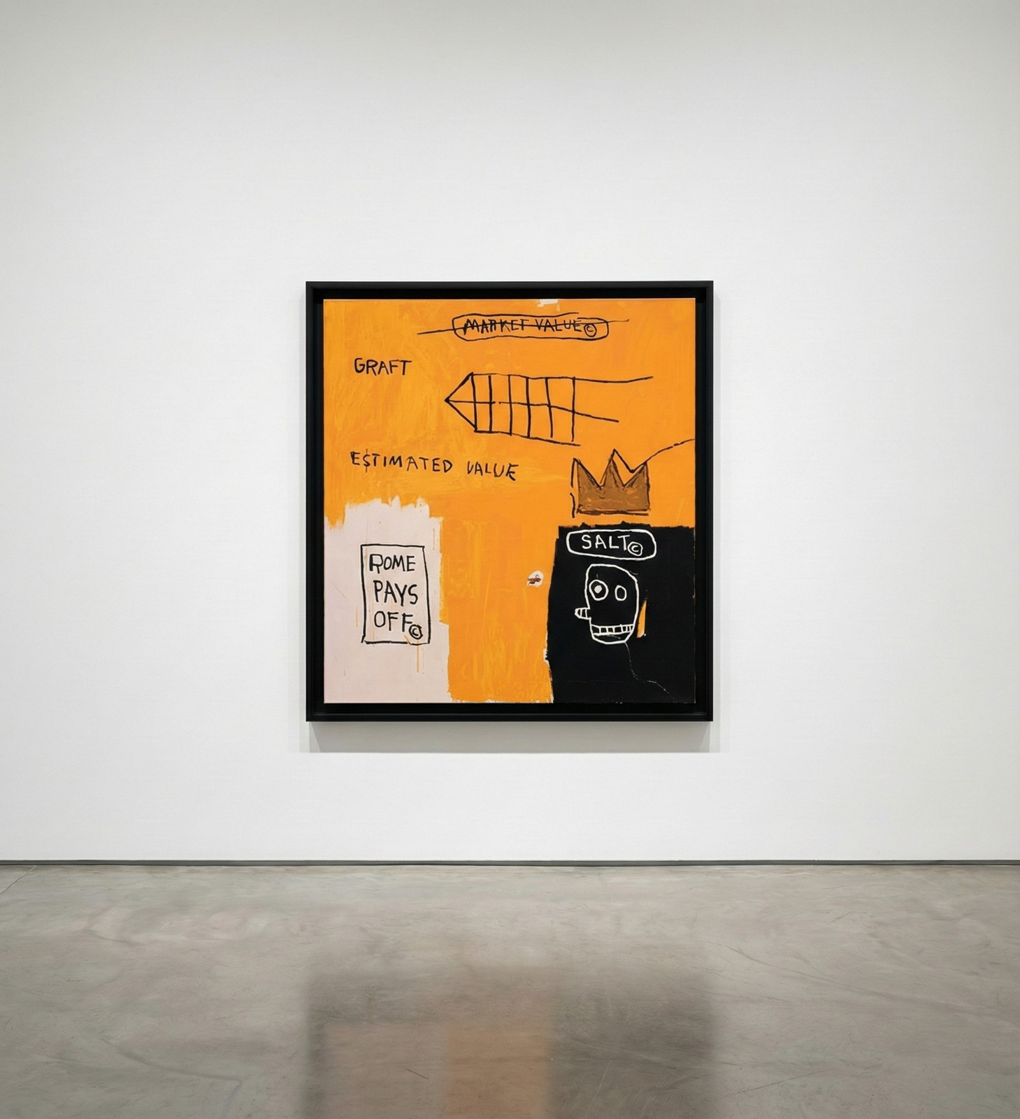 Jean-Michel Basquiat - Rome Pays Off, from Portfolio II, 1982-2004, Screen print