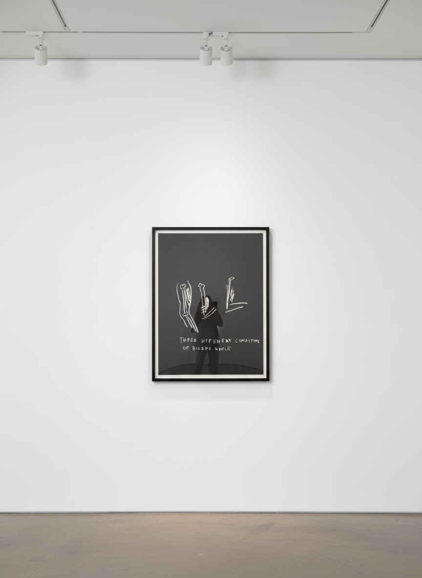 Jean-Michel Basquiat - Three Different Conditions of Biceps Muscle, from Anatomy, 1982, Screen print