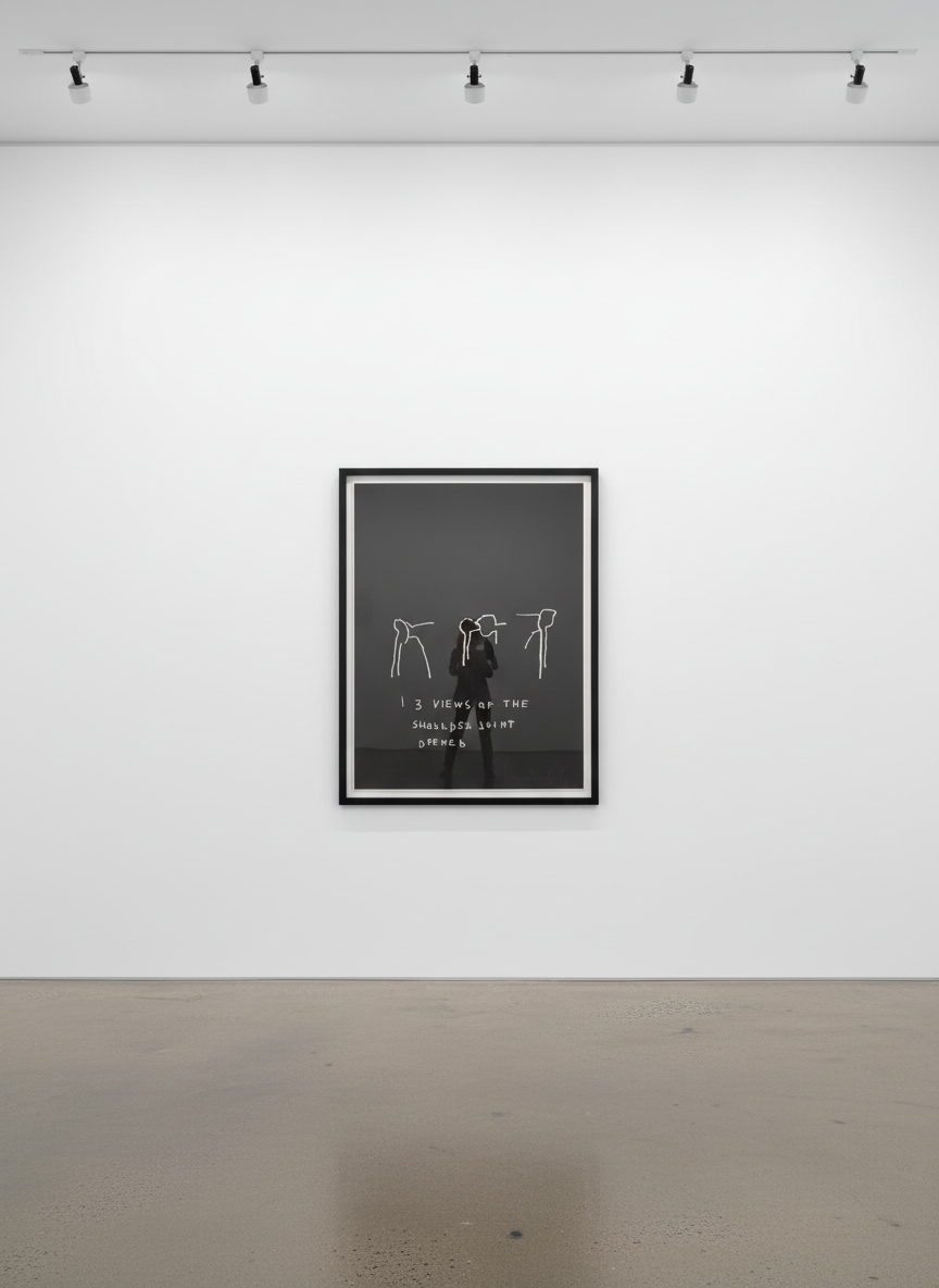 Jean-Michel Basquiat - Three Views of The Shoulder Joint Opened, from Anatomy, 1982, Screen print