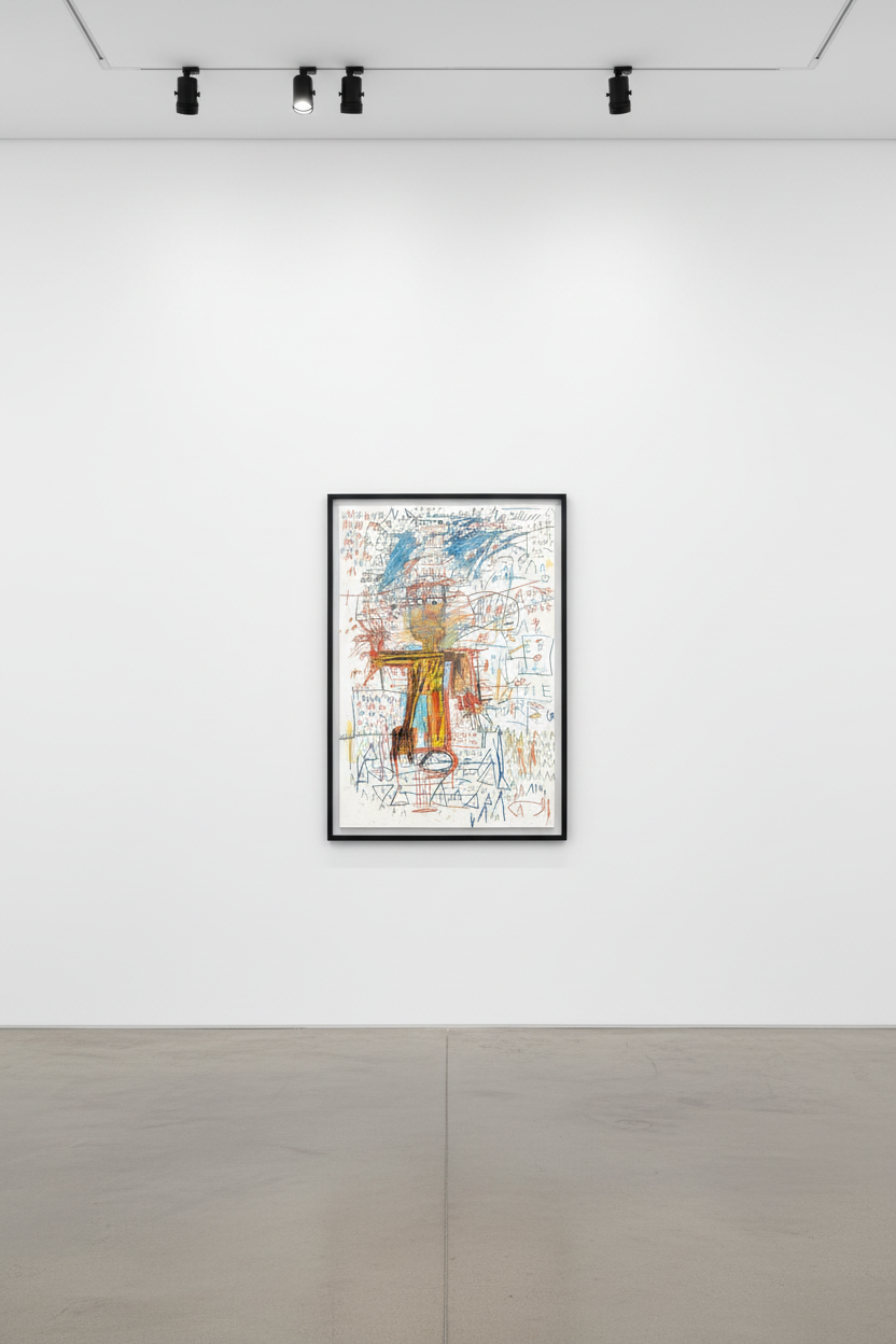 Jean-Michel Basquiat - Untitled 4, from The Figure Portfolio, 1982 - 2023, Screen print
