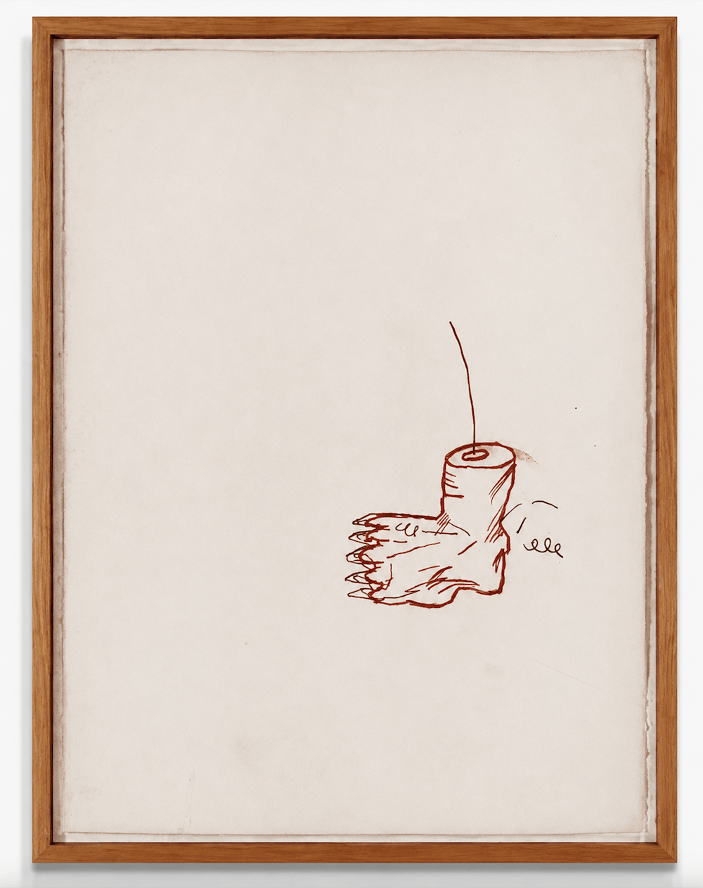 Jean-Michel Basquiat - Untitled (Foot), 1982, Oil stick on paper