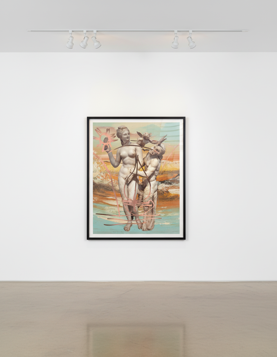 Jeff Koons - Antiquity 1, 2019, Archival pigment print on Innova rag paper, foil