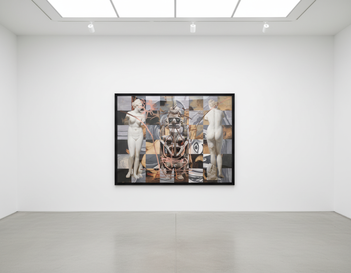 Jeff Koons - Antiquity (Uli), 2019, Archival pigment print on Innova rag paper, foil