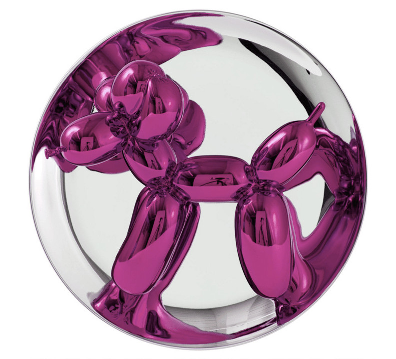 Jeff Koons - Balloon Dog (Magenta), 2016, Porcelain