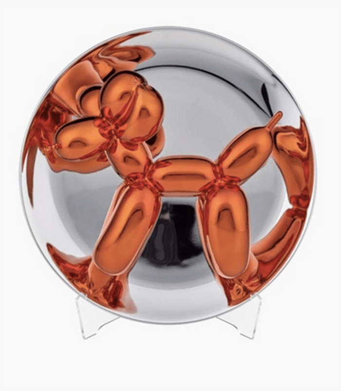 Jeff Koons - Balloon Dog (Orange), 2016, Porcelain