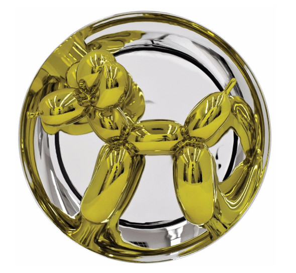 Jeff Koons - Balloon Dog (Yellow), 2015, Porcelain