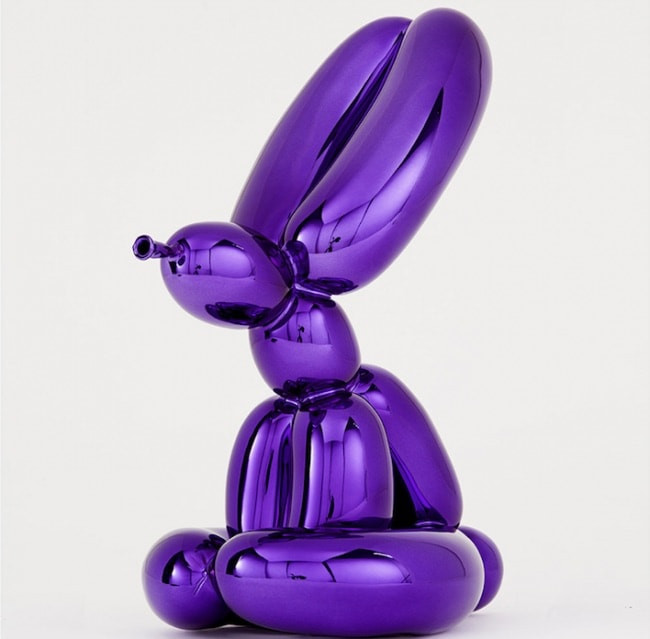 Jeff Koons - Balloon Rabbit (Violet), 2019, Porcelain with chromatic coating