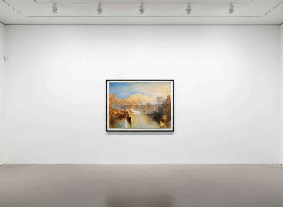 Jeff Koons - Gazing Ball (Turner Ancient Rome), 2021, Archival pigment print on Innova rag paper, glass