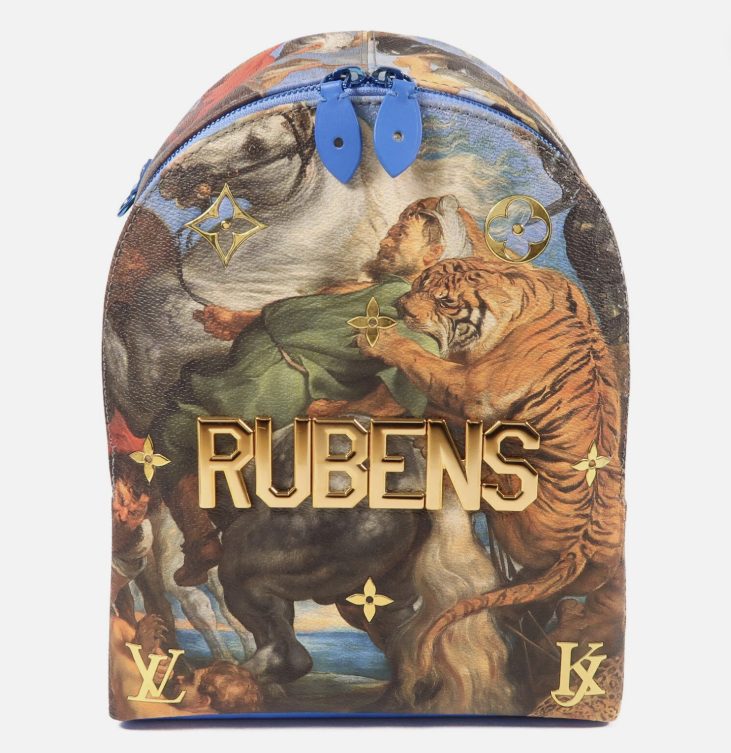Jeff Koons - Louis Vuitton x Jeff Koons Masters Rubens Palm Springs Backpack, Multicolor coated canvas with leather trim