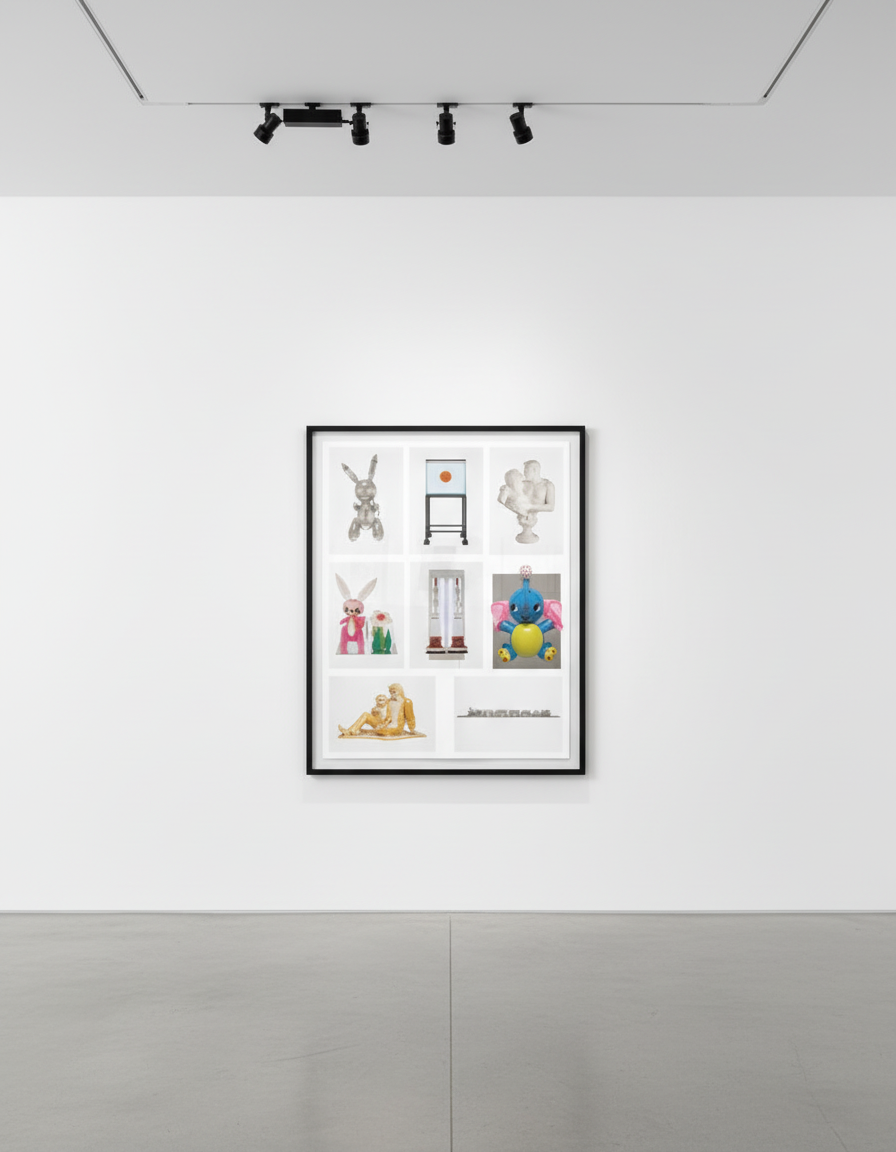 Jeff Koons - Mirror Inflatables Set of 7, 1995, Complete suite of 7 lithographs on mirror polished stainless steel