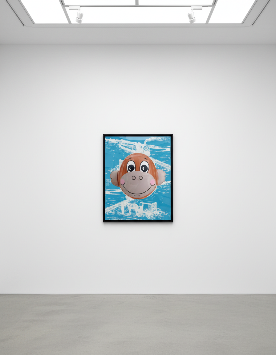 Jeff Koons - Monkey Train, 2007, Silkscreen