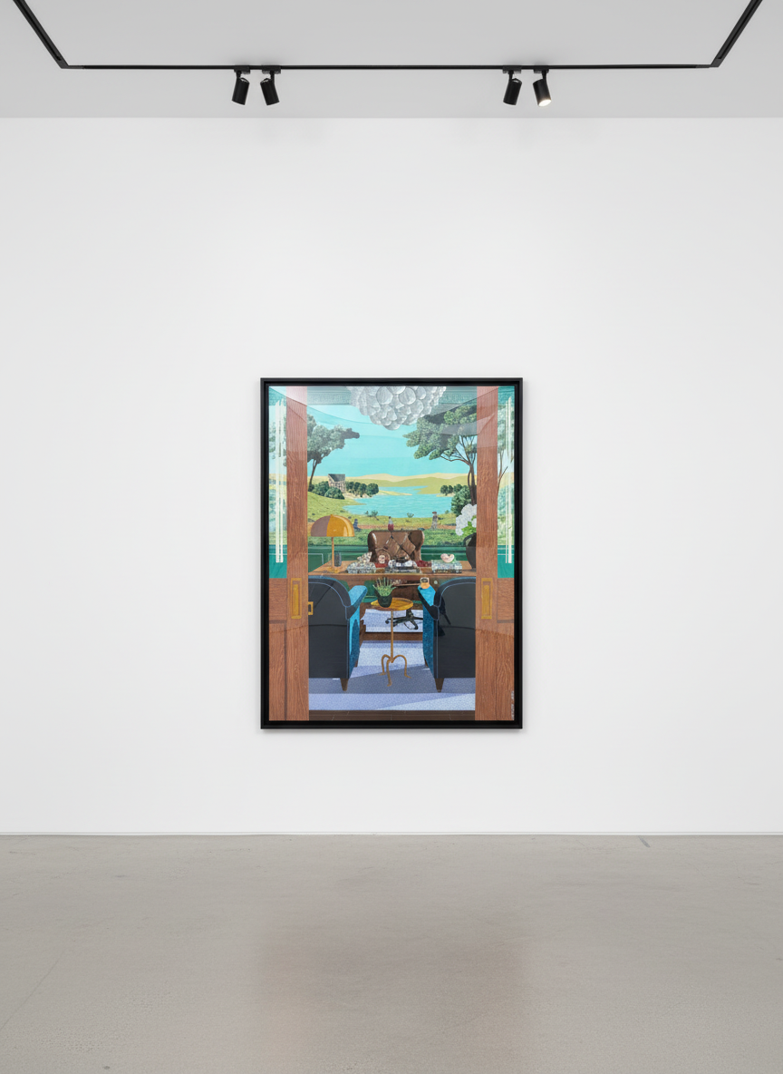 Joaquin Valdez - Don't Ask Me About My Business, 2024, Acrylic on canvas