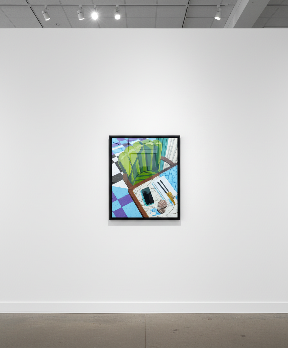 Joaquin Valdez - Table For One, 2023, Acrylic on canvas