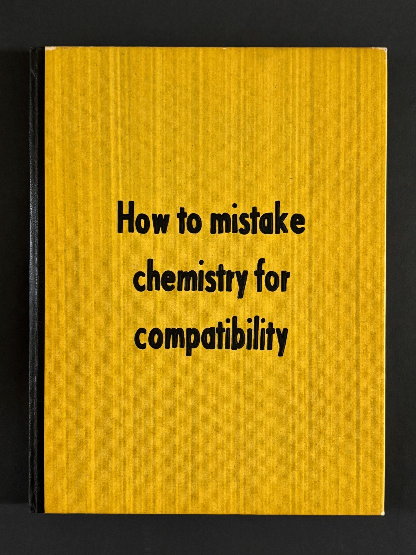 Johan Deckmann - Chemistry vs Compatibility, 2025, Acrylic on Book