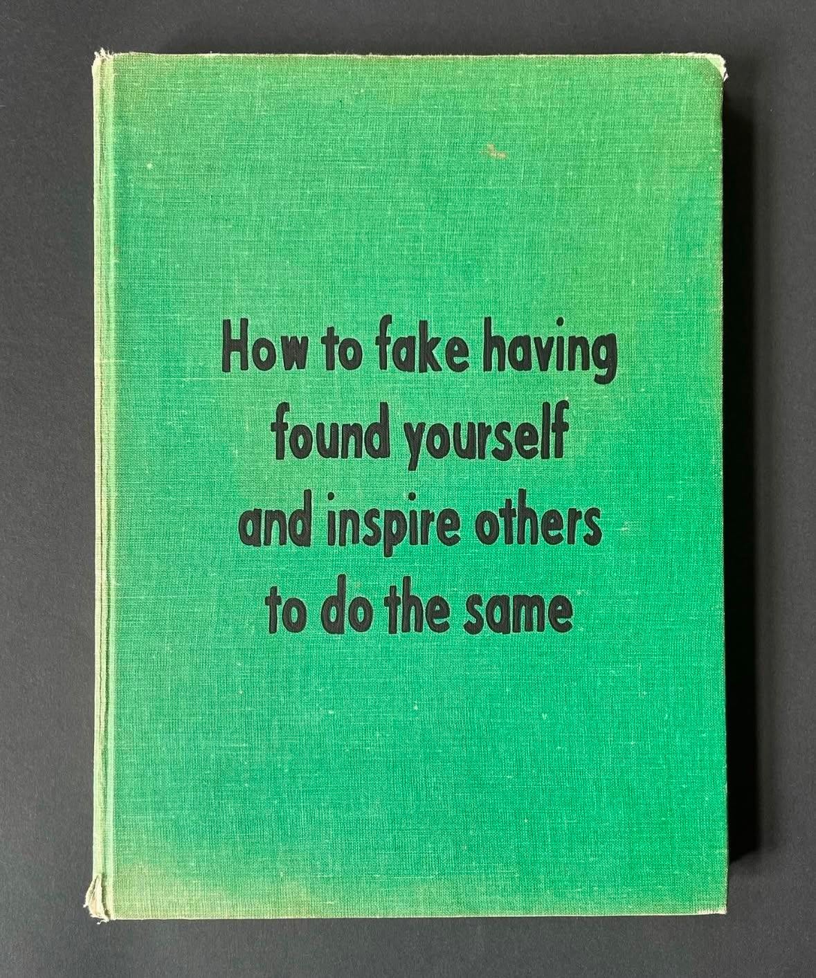 Johan Deckmann - Fake Finding Yourself, 2025, Acrylic on Book