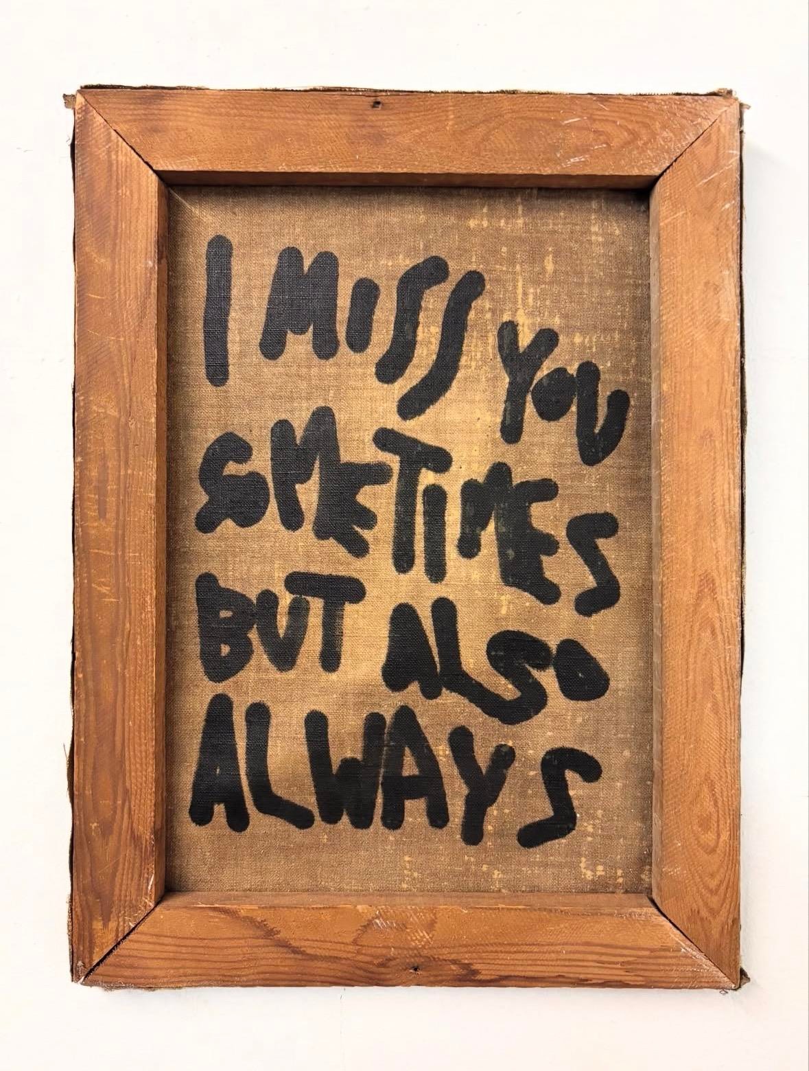 Johan Deckmann - I Miss You, 2025, Acrylic on Canvas