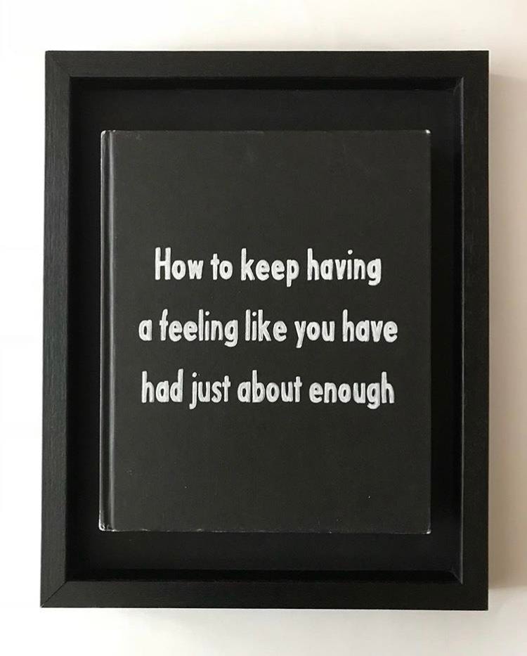 Johan Deckmann - Just About Enough, 2025, Acrylic on Book 