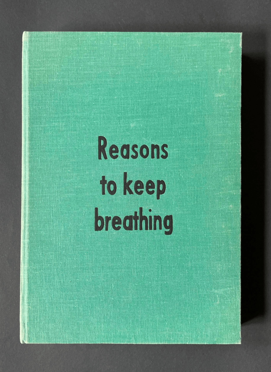 Johan Deckmann - Keep Breathing, 2024, Acrylic on book
