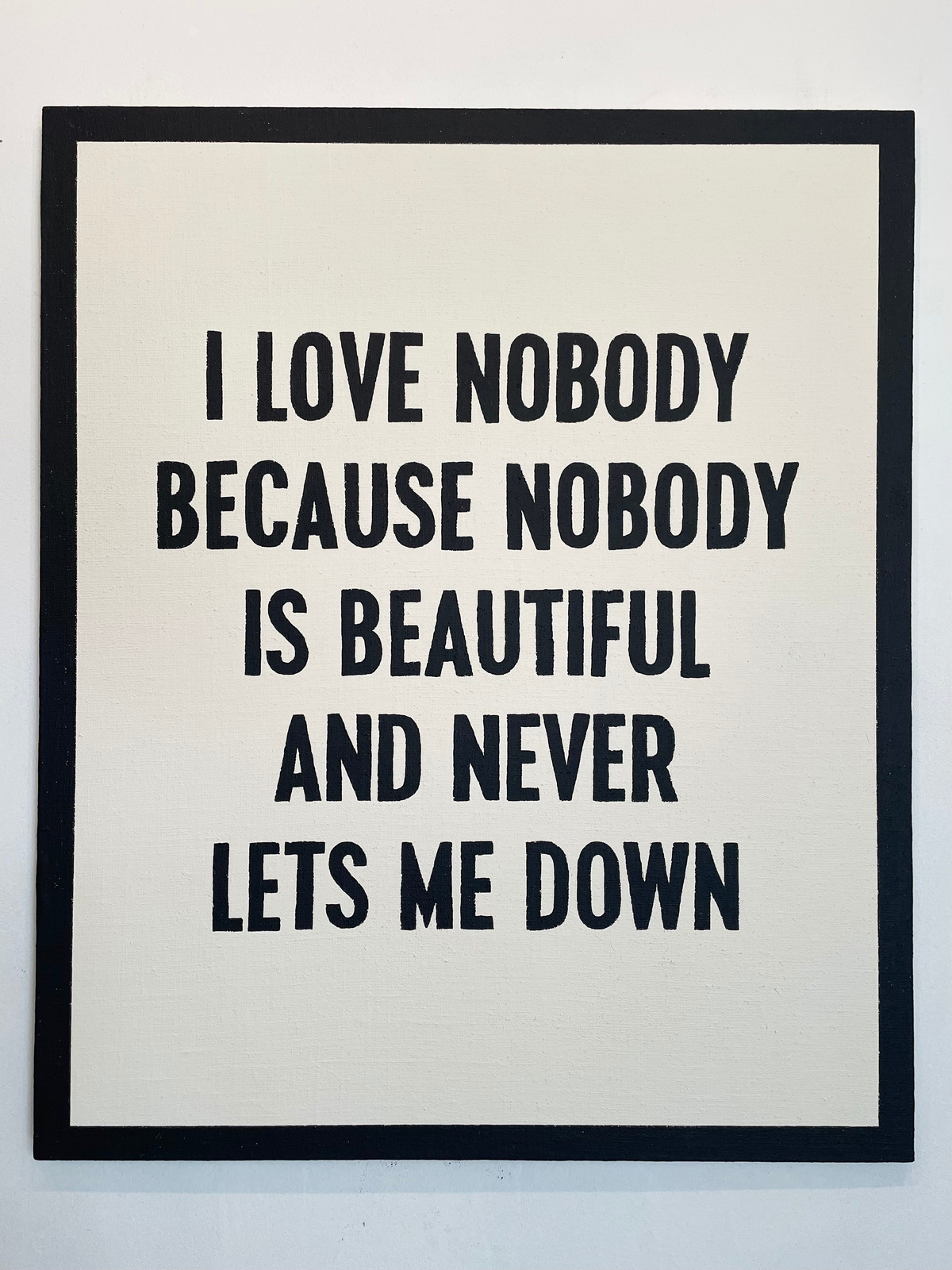 Johan Deckmann - Nobody, 2022, Acrylic on canvas