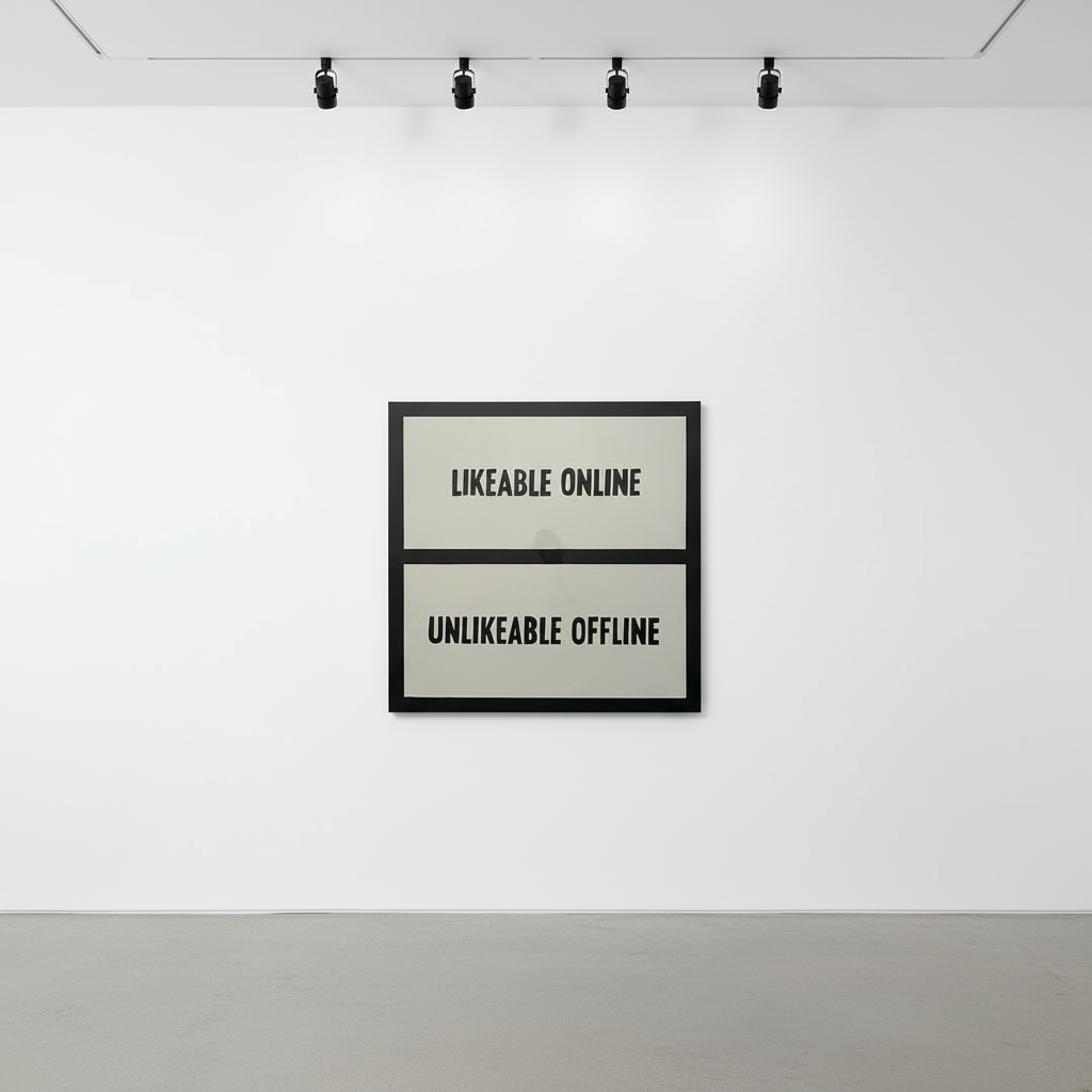 Johan Deckmann - Online/Offline, 2021, Acrylic on canvas