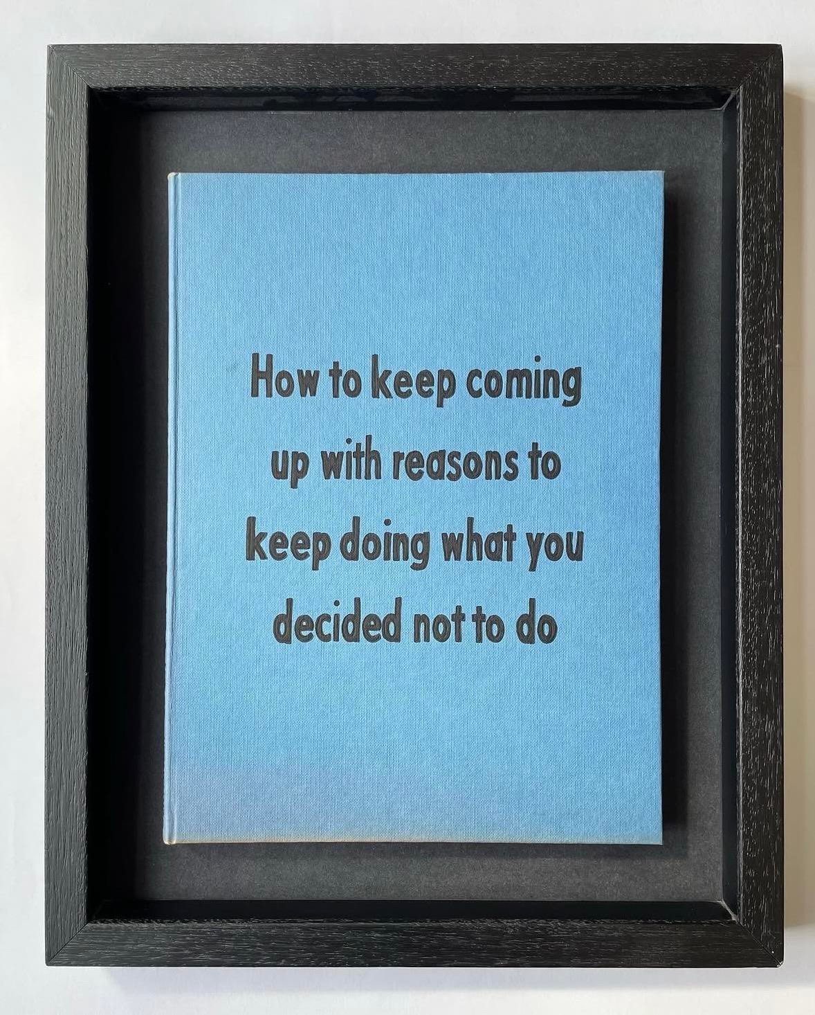 Johan Deckmann - Reasons, 2025, Acrylic on book