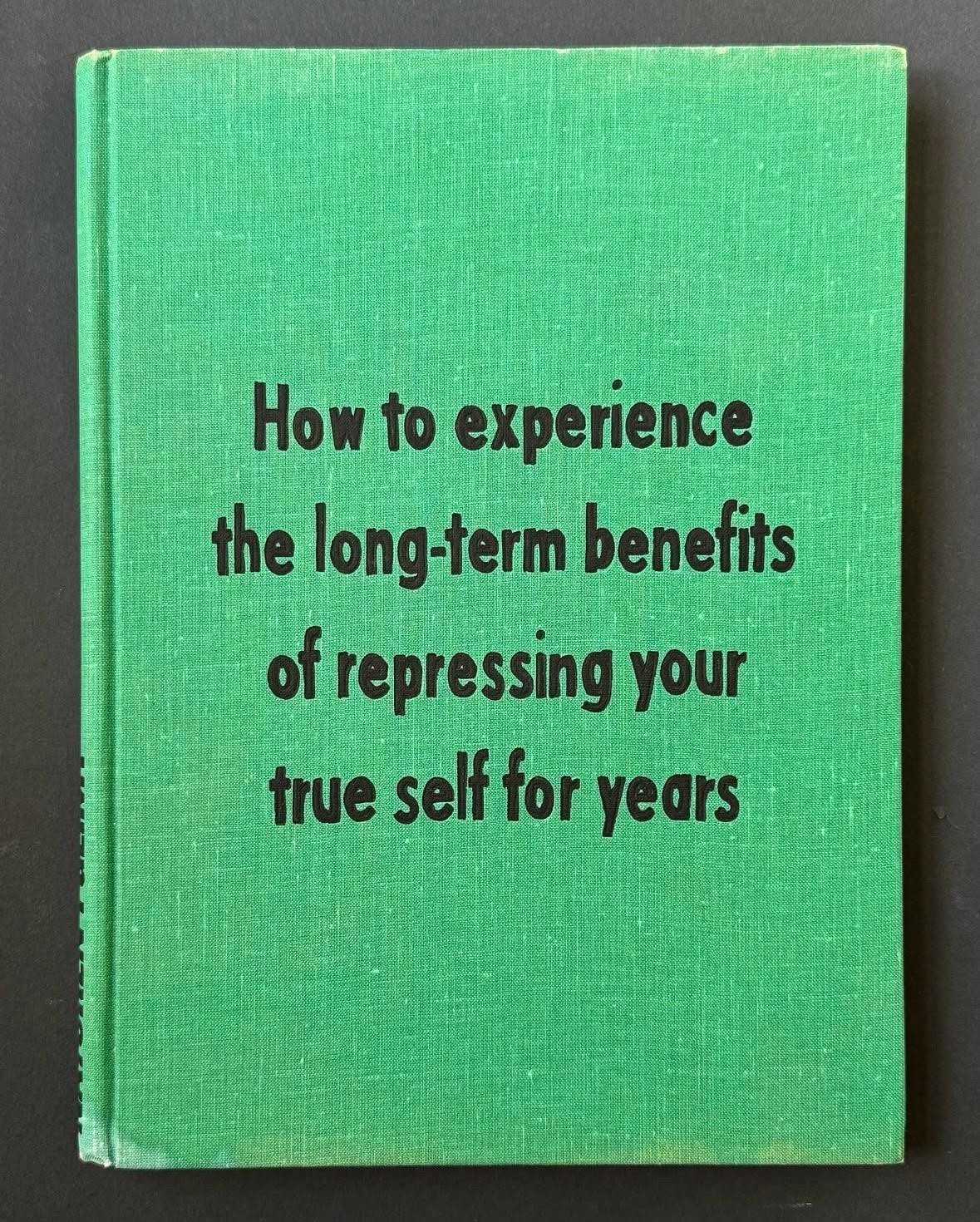 Johan Deckmann - Repressing Your True Self, 2025, Acrylic on Book