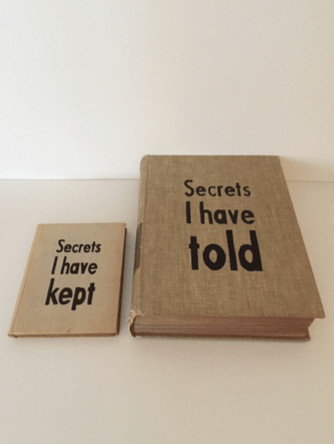 Johan Deckmann - Secrets, 2016, Acrylic paint on repurposed book
