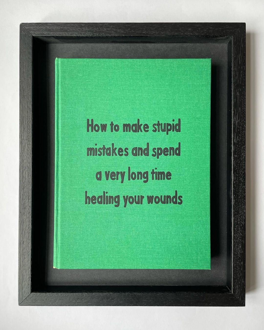 Johan Deckmann - Stupid Mistakes, 2021, Acrylic paint on repurposed book