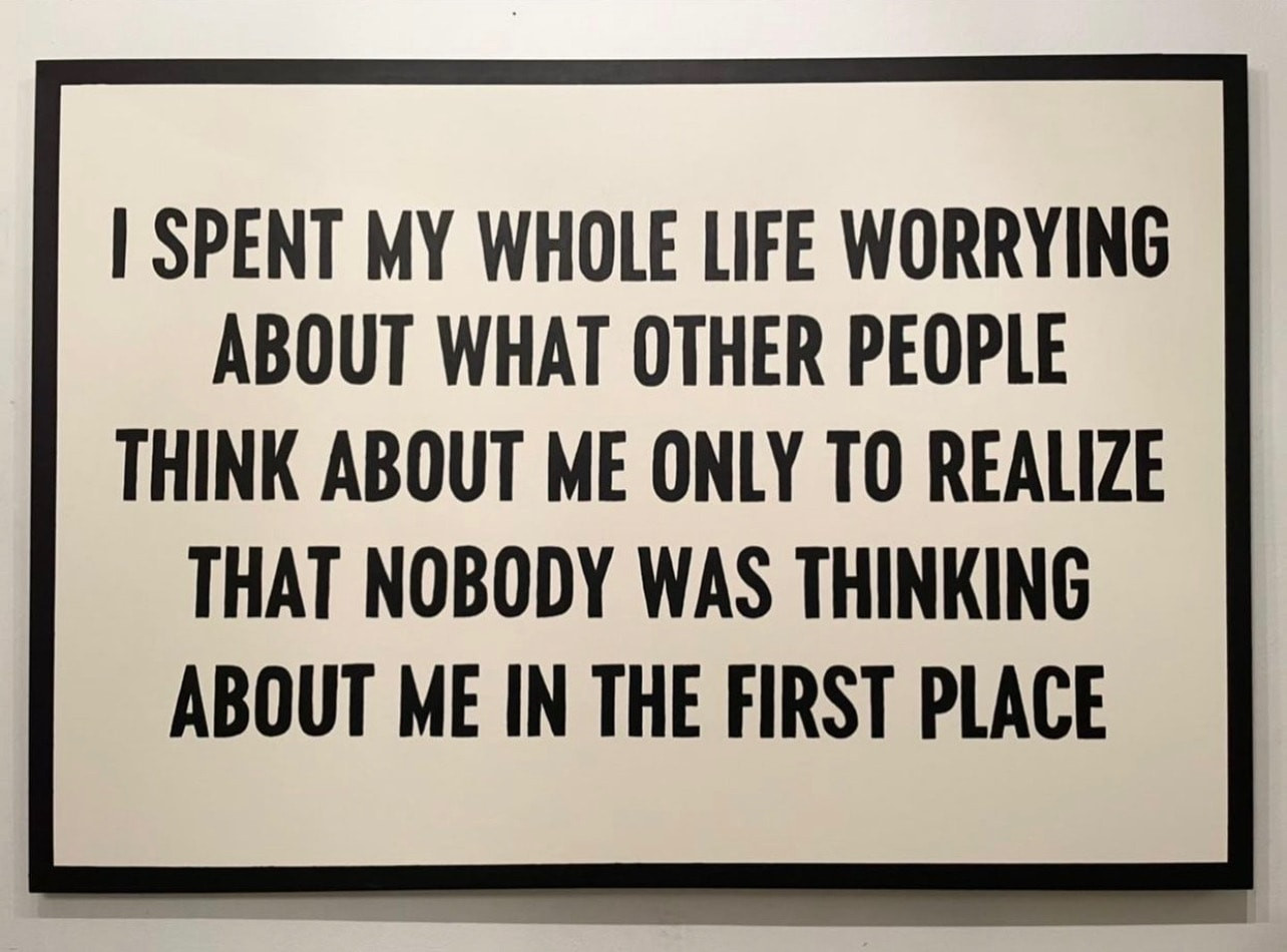 Johan Deckmann - Thinking About Me, 2022, Acrylic on linen canvas