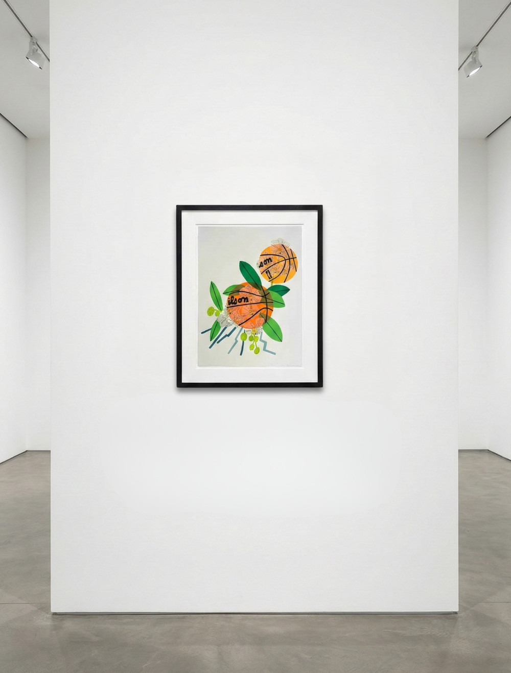 Jonas Wood - Double Basketball Orchid 3 State I, 2025, 25 color lithograph