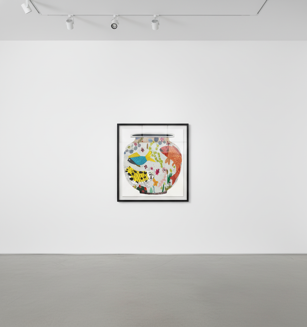 Jonas Wood - Fish Pot, 2019-2020, 36-colour screen print on Rising Museum Board