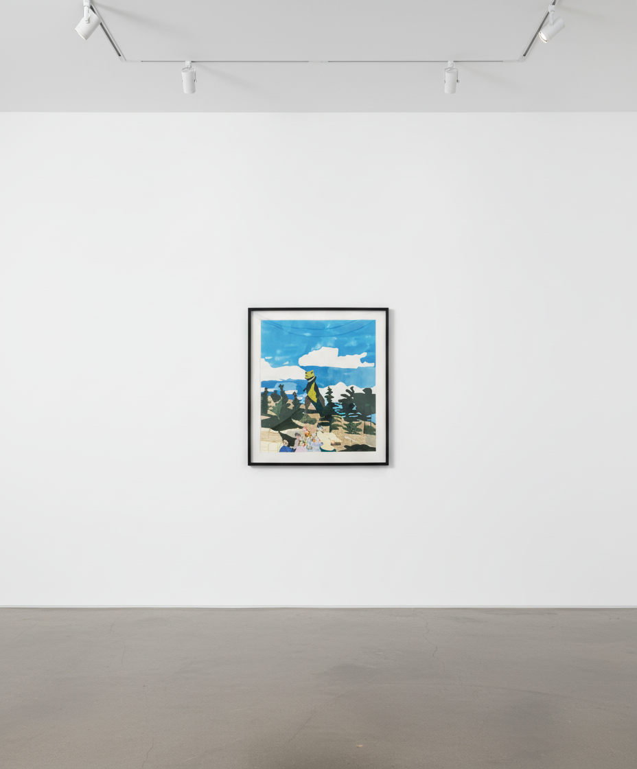 Jonas Wood - Four Landscapes (Fall), 2020, Ukiyo-e Japanese style woodcuts