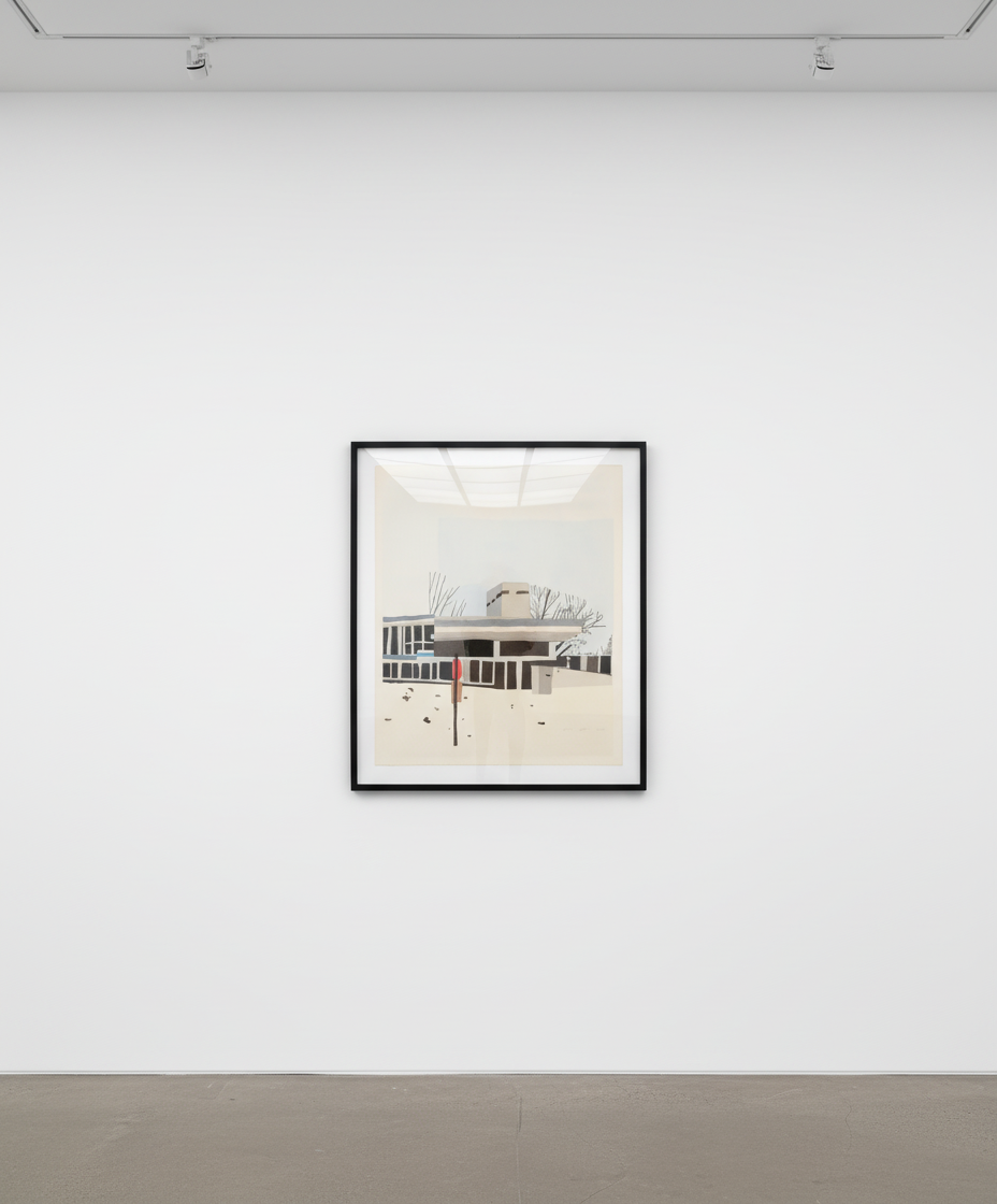 Jonas Wood - Four Landscapes (Winter), 2020, Ukiyo-e Japanese style woodcuts