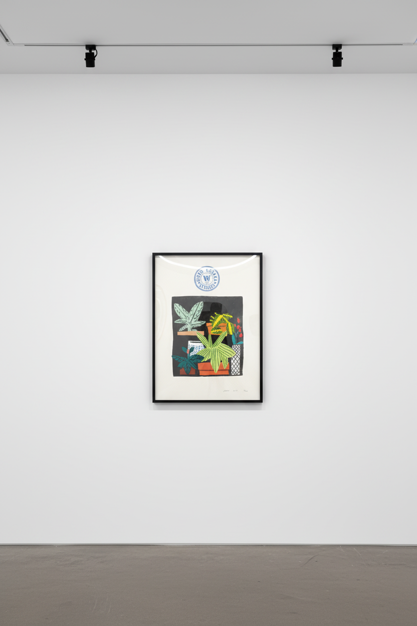 Jonas Wood - Notepad Doodle 1 (State I), 2017, 9-color lithograph on White Rives BFK paper