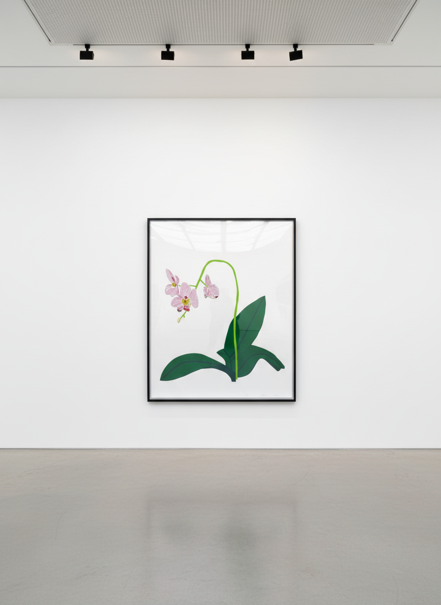 Jonas Wood - Single Clipping, 2018, Mixografía® relief print in colours with embossing, on handmade paper