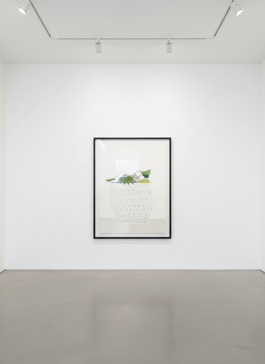 Jonas Wood - Trial Proof V, Untitled, 2009, Unique screenprint on paper