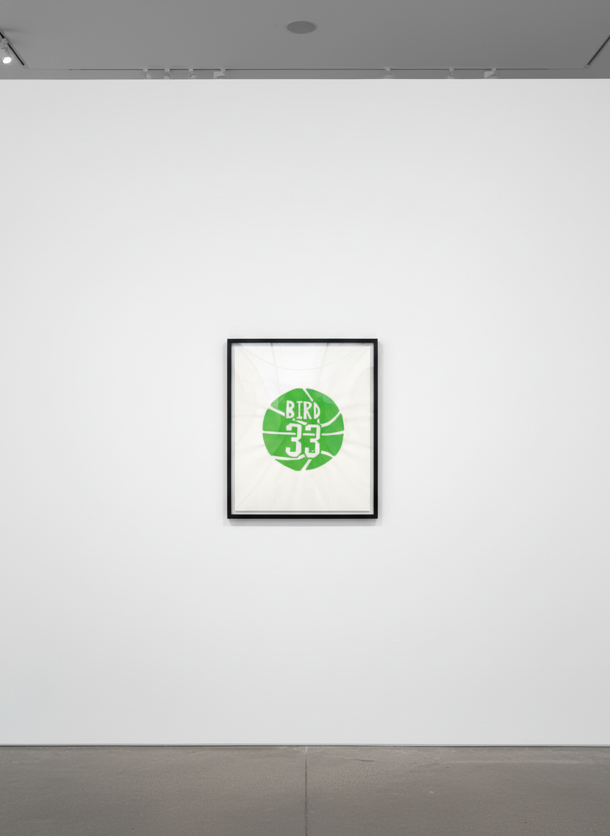 Jonas Wood - Untitled (Bird 33), 2008, 1 color screenprint on paper
Unique variant